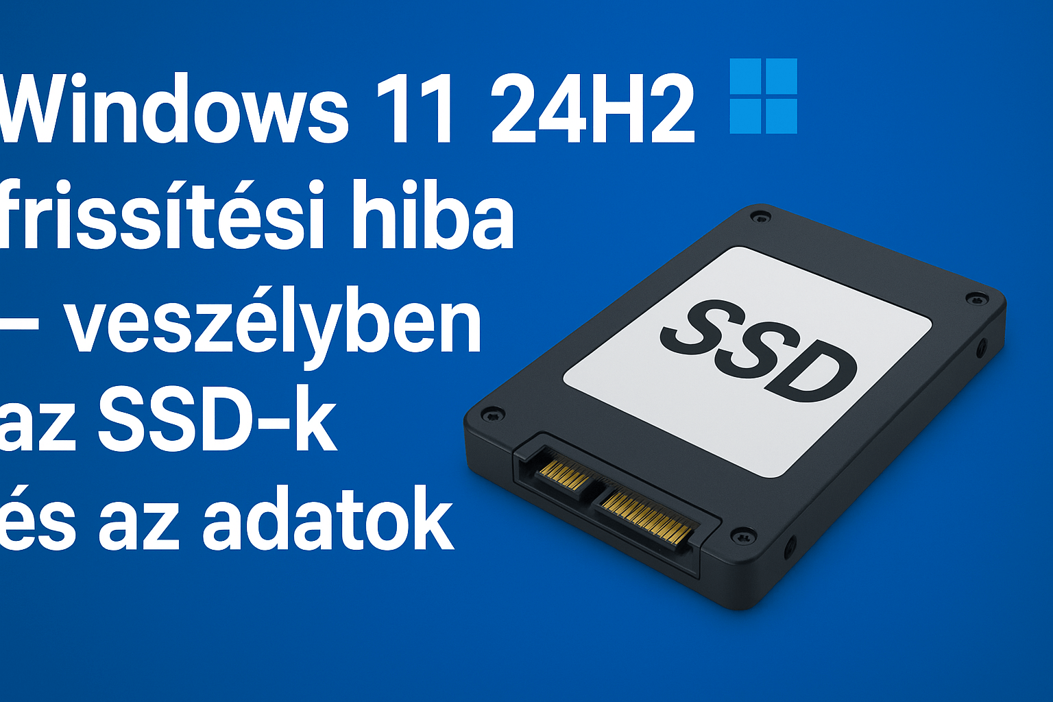 Windows 11 24H2 frissítési hiba SSD meghibásodás