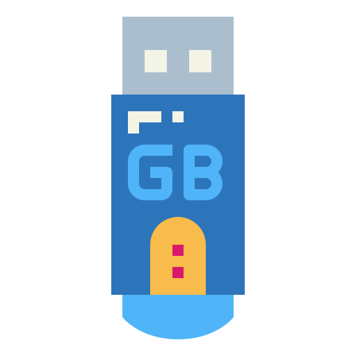 Pendrive adatmentés ikon